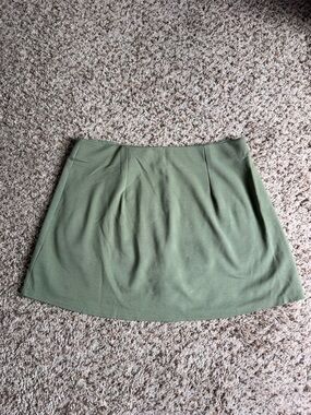 American Eagle Olive Green A-Line Mini Skort